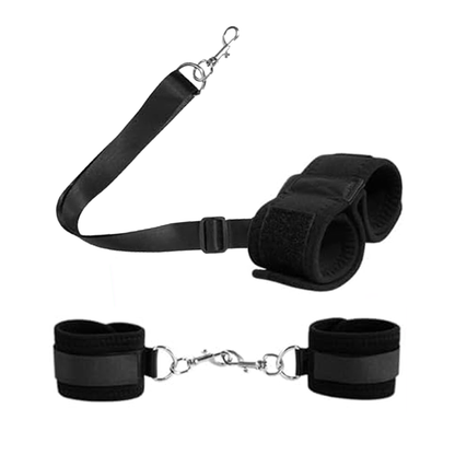 Harnais et sangles de positionnement avec cravache à plume