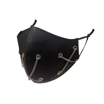 Masque fétiche à chaînes croisées