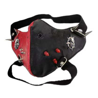 Two-tone rebel fetish mask