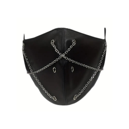 Masque fétiche à chaînes croisées