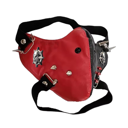 Two-tone rebel fetish mask