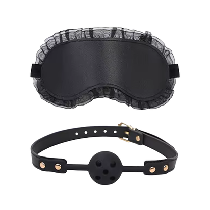 Ensemble soumission et séduction à dentelle