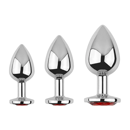 Ensemble de 3 plugs anaux en métal