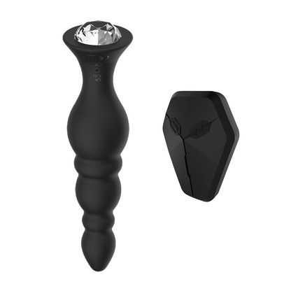 Plug anal vibrant à courbes progressives