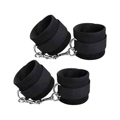 Bed Restraint with whip, blindfold, gag and waterproof sheet