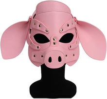Masque BDSM roleplay en cuirette Him&Her tête de cochon