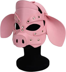 Masque BDSM roleplay en cuirette Him&Her tête de cochon
