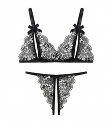 Ensemble dentelle easy access 2 pièces