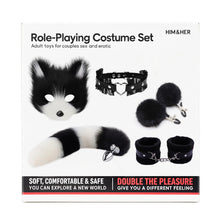 Ensemble roleplay BDSM Him&Her masque renard ( 5 pièces)