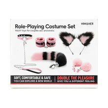 Ensemble roleplay BDSM Him&Her serre tête renard (6 pièces)