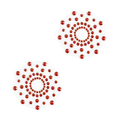 Strass adhésifs pour tétons Éclat Rubis