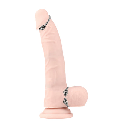 Anneau pénien et scrotal métallique Têtes de Serpent
