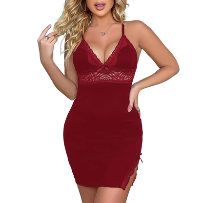 Nuisette légère à dentelle