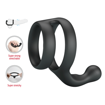Anneau pénien en silicone Yancy Crazy Bull B Series