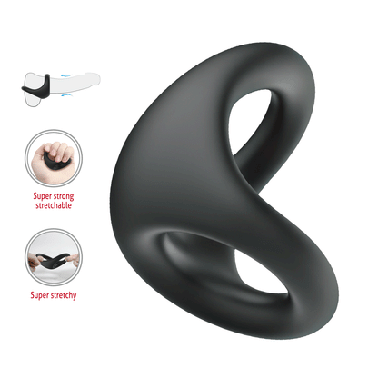 Anneau pénien en silicone Nestor Crazy Bull B Series
