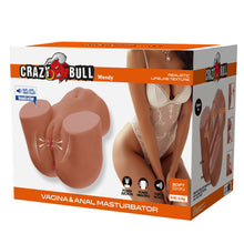 Masturbateur double entrée à suction, vibration et vocalisation Crazy Bull Wendy