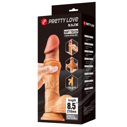 Dildo Réaliste Pretty Love Najm Sliding Skin Realistic Dildo 8.5"