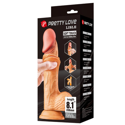 Dildo Réaliste Pretty Love Lisle Sliding Skin Realistic Dildo 8.1"