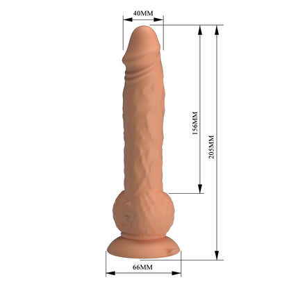 Dildo à va-et-vient tactile Pretty Love Eren  8.1"