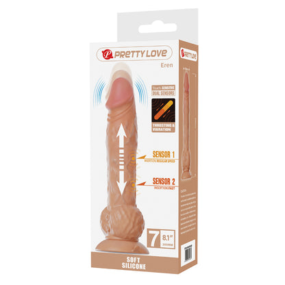 Dildo à va-et-vient tactile Pretty Love Eren  8.1"