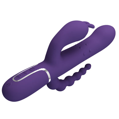 Vibrateur doule pénétration triple fonctions Pretty Love Cammy