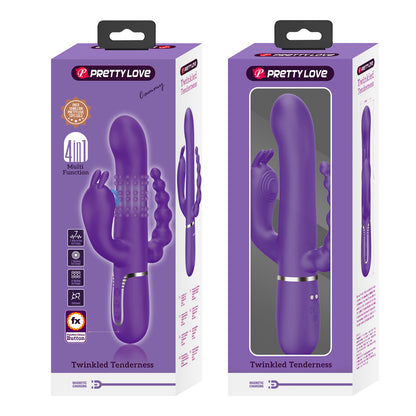 Vibrateur doule pénétration triple fonctions Pretty Love Cammy