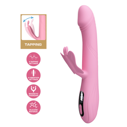 Vibrateur lapin à tapotement Pretty Love