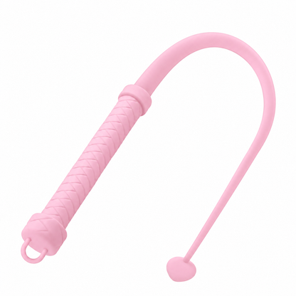 Fouet de contrôle en silicone à pointe circulaire