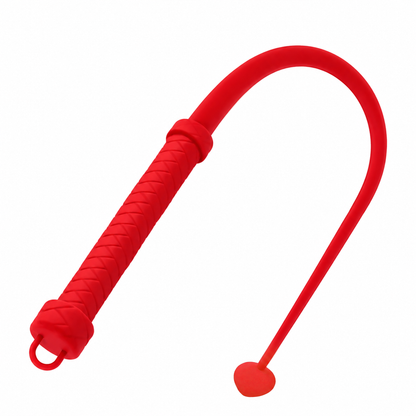 Fouet de contrôle en silicone à pointe circulaire