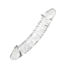 Double gode texturé en verre