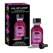 Huile de préliminaires embrassable Kama Sutra Oil of Love Raspberry Kiss 22mL