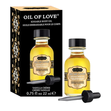 Huile de préliminaires embrassable Kama Sutra Oil of Love Vanilla Creme 22mL