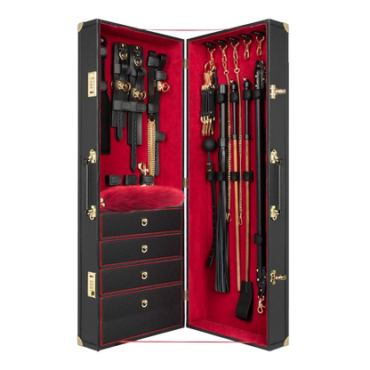 Ensemble BDSM complet avec coffret à combinaison