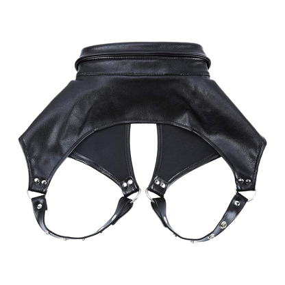 Harnais torse ouvert fétiche à col