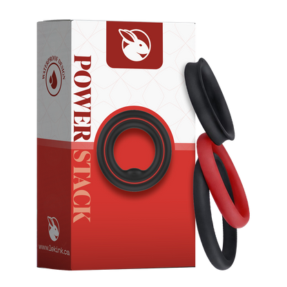 Ensemble d'anneaux pénien superposables Power Stack