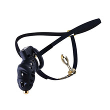 Cage de chasteté avec plug anal relié Rattlesnake