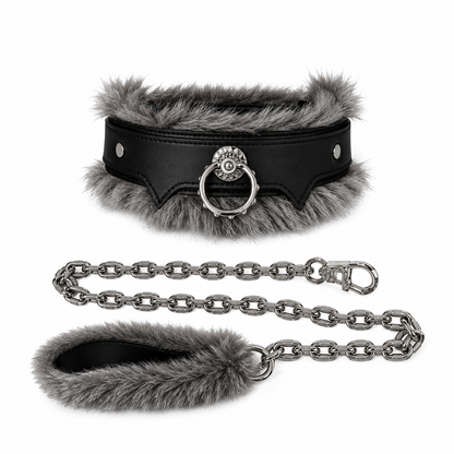 Laisse et collier Collection Loup Sombre
