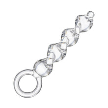 Plug anal torsadé en verre