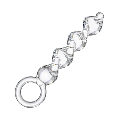 Plug anal torsadé en verre