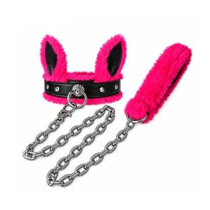 Laisse et collier Collection Lapin Velour