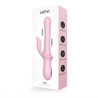 Vibrateur lapin ondulant WINYI Flora