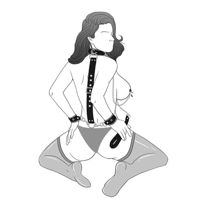 Ensemble de contrainte avec pinces à mamelons et laisse à chaîne