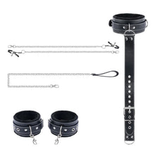 Ensemble de contrainte avec pinces à mamelons et laisse à chaîne