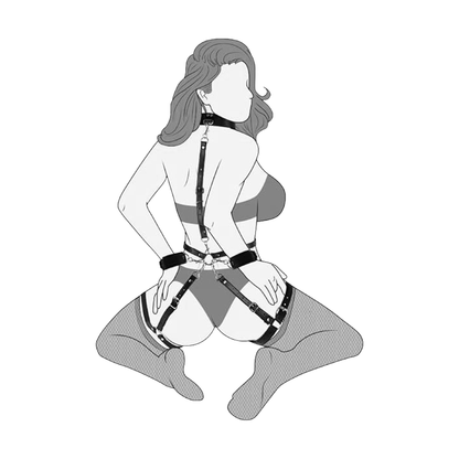 Ensemble de bondage avec laisse