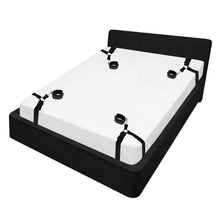 Restrictions pour lit avec sangle de positionnement, bandeau et cravache à plume