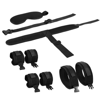 Sangles de positionnement BDSM modulables avec masque pour les yeux