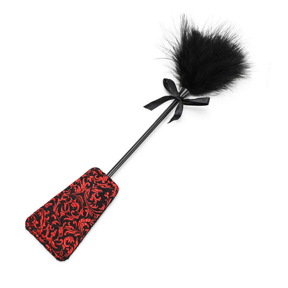 Cravache dentelle sensuelle à plume