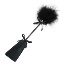 Cravache autoritaire à plume