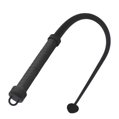 Fouet de contrôle en silicone à pointe circulaire
