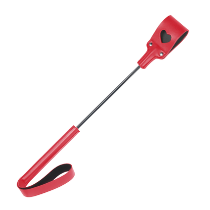 Two-tone riding crop with heart-shaped cutout
